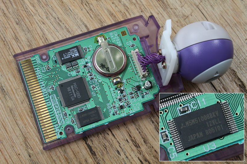 Japanese Gameboy Camera inside sram